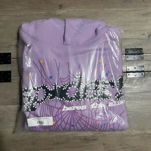 Spider Worldwide açaí Sp5der hoodie lavender web